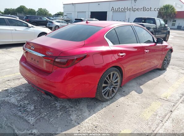 JN1FV7AP2JM460936 2018 INFINITI Q50 Red უკანა მარჯვენა