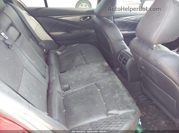 JN1FV7AP2JM460936 2018 INFINITI Q50 Red VIN კოდის სტიკერის ხედი