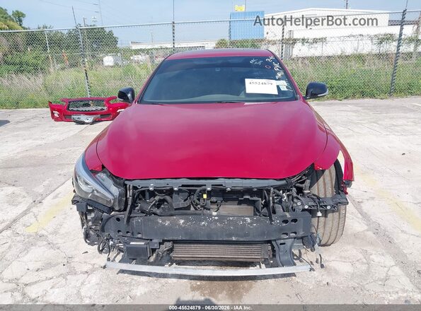JN1FV7AP2JM460936 2018 INFINITI Q50 Red უკანა სალონის ხედი