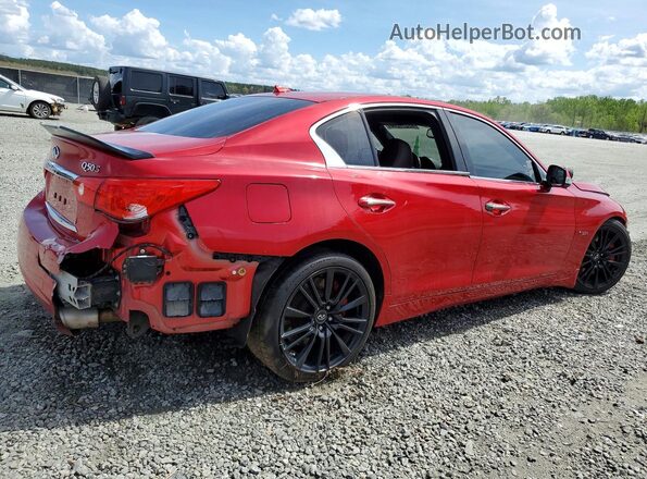 JN1FV7AP3HM850678 2017 INFINITI Q50 Красный Задняя правая четверть
