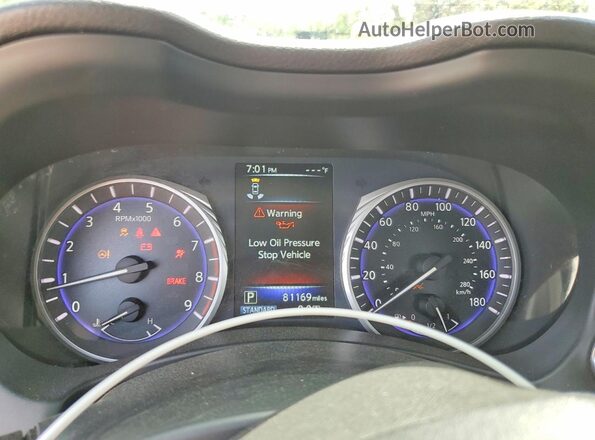 JN1FV7AP3HM850678 2017 INFINITI Q50 Красный Вид щитка приборов