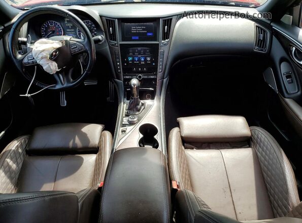 JN1FV7AP3HM850678 2017 INFINITI Q50 Красный Вид панели приборов