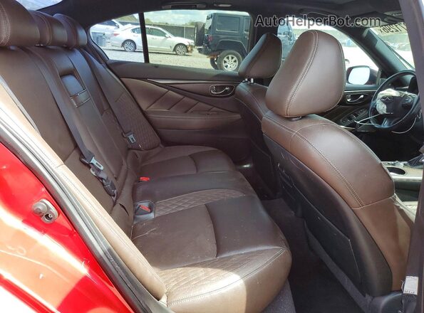 JN1FV7AP3HM850678 2017 INFINITI Q50 Красный Вид задних сидений