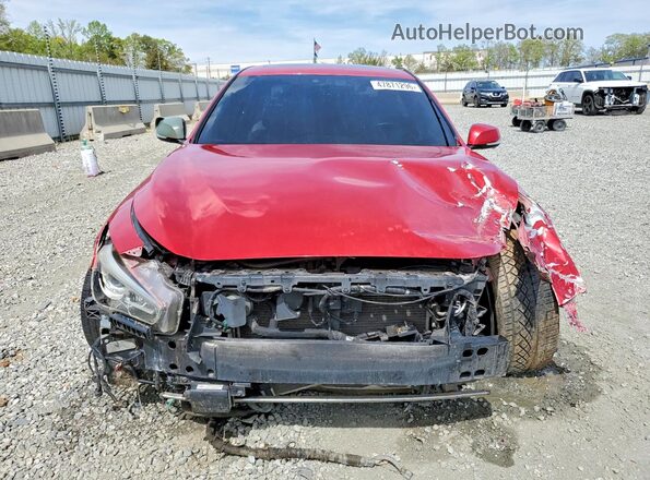 JN1FV7AP3HM850678 2017 INFINITI Q50 Красный Вид спереди