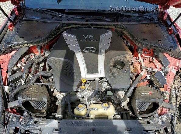 JN1FV7AP3HM850678 2017 INFINITI Q50 Красный Вид задней части салона