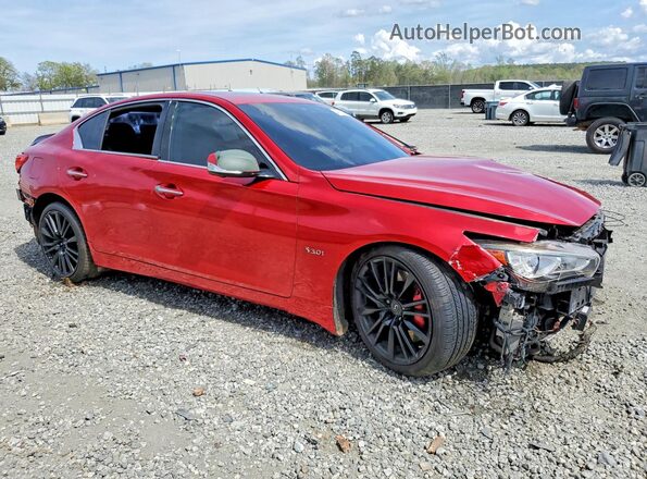 JN1FV7AP3HM850678 2017 INFINITI Q50 Красный Передняя правая четверть