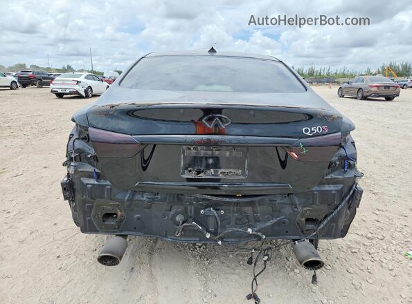 JN1FV7AP6GM420951 2016 INFINITI Q50 Black Հետևի տեսք
