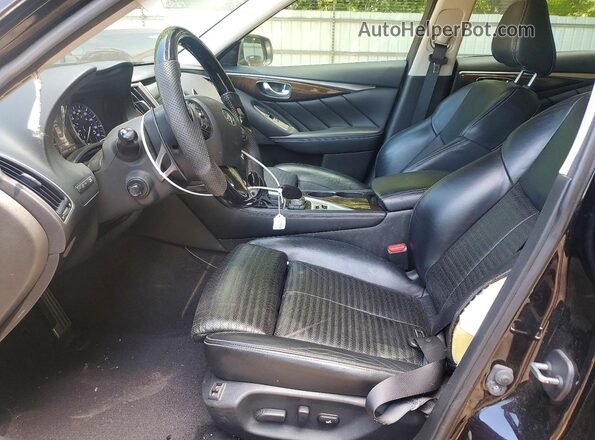 JN1FV7AP7GM420649 2016 INFINITI Q50 Black წინა სალონის ხედი
