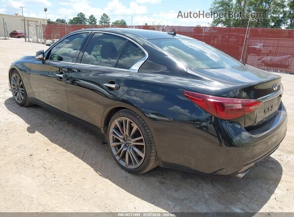 JN1FV7AP9JM461565 2018 INFINITI Q50 Black Tył lewy