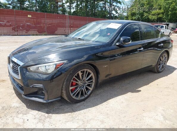 JN1FV7AP9JM461565 2018 INFINITI Q50 Black Przód lewy