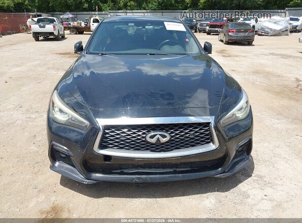 JN1FV7AP9JM461565 2018 INFINITI Q50 Black Widok z przodu