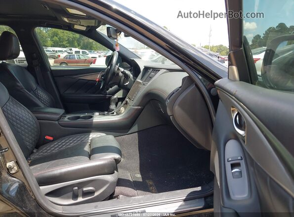 JN1FV7AP9JM461565 2018 INFINITI Q50 Black Widok wnętrza z przodu