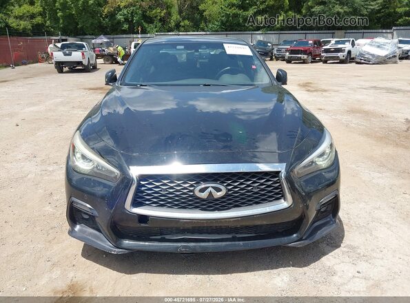 JN1FV7AP9JM461565 2018 INFINITI Q50 Black Widok zestawu wskaźników