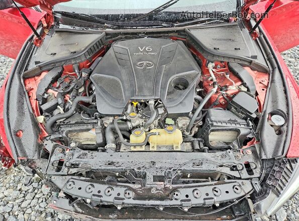 JN1FV7AP9KM780059 2019 INFINITI Q50 Красный Вид задней части салона