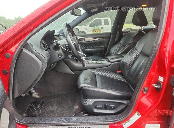 JN1FV7AP9KM780059 2019 INFINITI Q50 Красный Вид салона спереди
