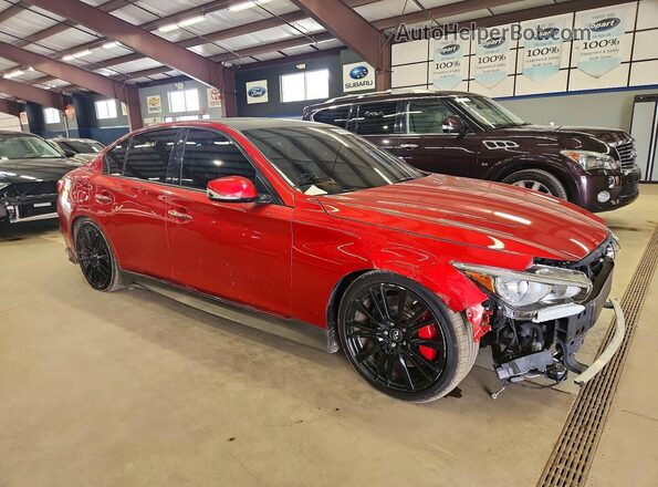 JN1FV7AR0HM871909 2017 INFINITI Q50 Red Front right