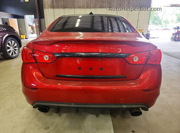 JN1FV7AR0HM871909 2017 INFINITI Q50 Red Rear view