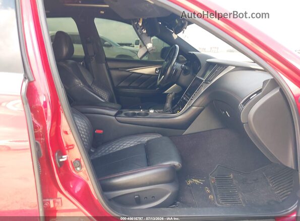JN1FV7AR0JM481897 2018 INFINITI Q50 Red Widok wnętrza z przodu