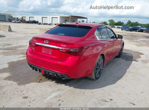 JN1FV7AR0JM481897 2018 INFINITI Q50 Red Tył prawy