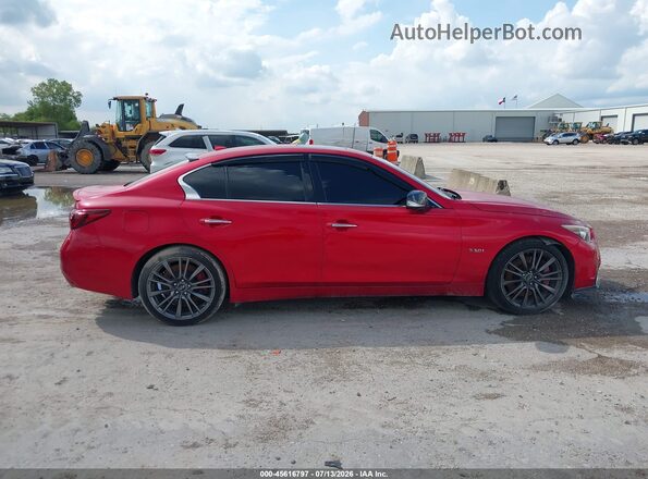 JN1FV7AR0JM481897 2018 INFINITI Q50 Red Widok zestawu wskaźników