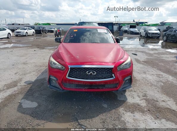 JN1FV7AR0JM481897 2018 INFINITI Q50 Red Widok deski rozdzielczej