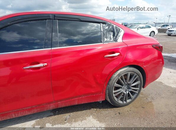 JN1FV7AR0JM481897 2018 INFINITI Q50 Red Widok z przodu