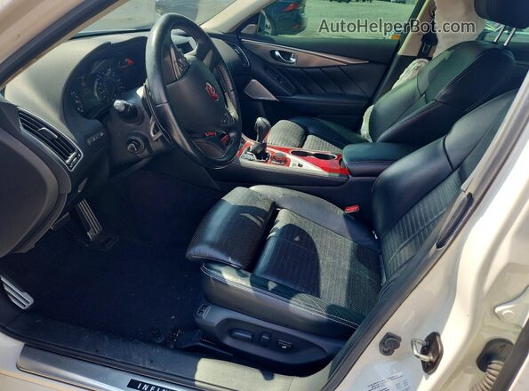 JN1FV7AR1HM871806 2017 INFINITI Q50 White წინა სალონის ხედი