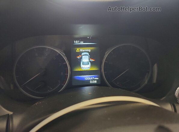 JN1FV7AR2HM871040 2017 INFINITI Q50 Blue Вид щитка приладів