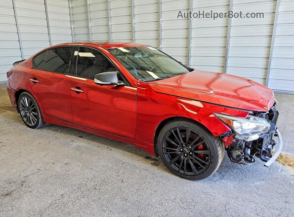 JN1FV7AR4JM481028 2018 INFINITI Q50 Red Передня права чверть