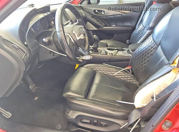 JN1FV7AR4JM481028 2018 INFINITI Q50 Red Вид салону спереду