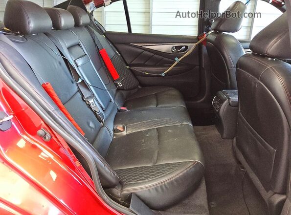 JN1FV7AR4JM481028 2018 INFINITI Q50 Red Вид задніх сидінь