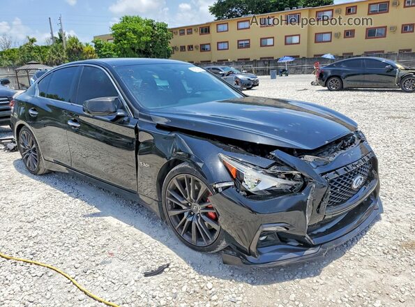 JN1FV7AR5JM481202 2018 INFINITI Q50 Black Delantero derecho