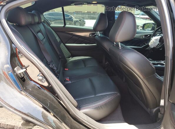 JN1FV7AR5JM481202 2018 INFINITI Q50 Black Vista de los asientos traseros