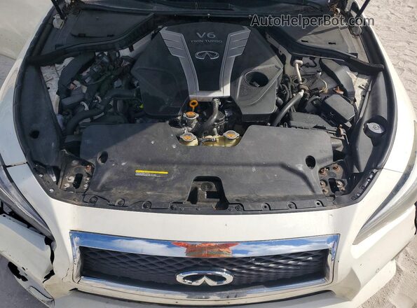 JN1FV7AR7HM870756 2017 INFINITI Q50 White Widok wnętrza z tyłu