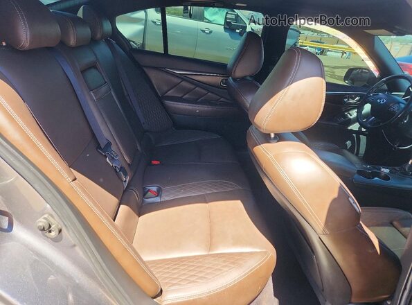 JN1FV7AR7HM870854 2017 INFINITI Q50 Charcoal Rear seats view