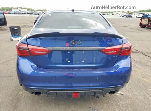 JN1FV7AR8LM660238 2020 INFINITI Q50 Blue Widok z tyłu