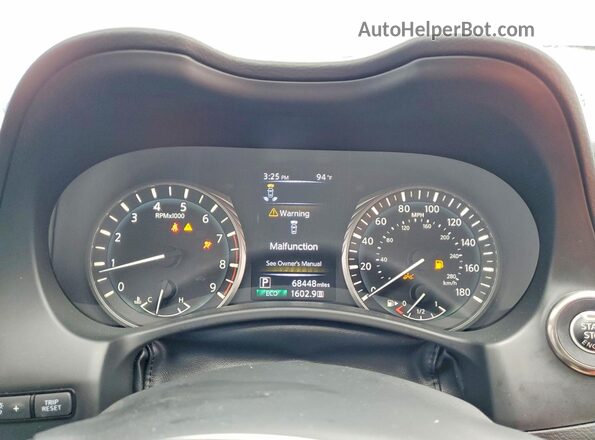 JN1FV7AR8LM660238 2020 INFINITI Q50 Blue Widok zestawu wskaźników