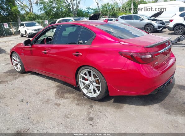 JN1FV7AR9JM481588 2018 INFINITI Q50 Красный Задняя левая четверть