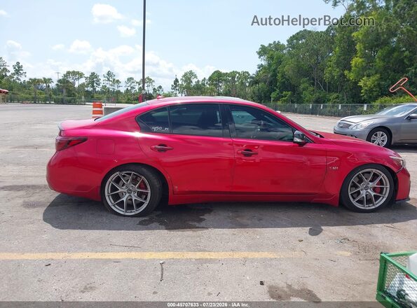 JN1FV7AR9JM481588 2018 INFINITI Q50 Красный Вид задней части салона