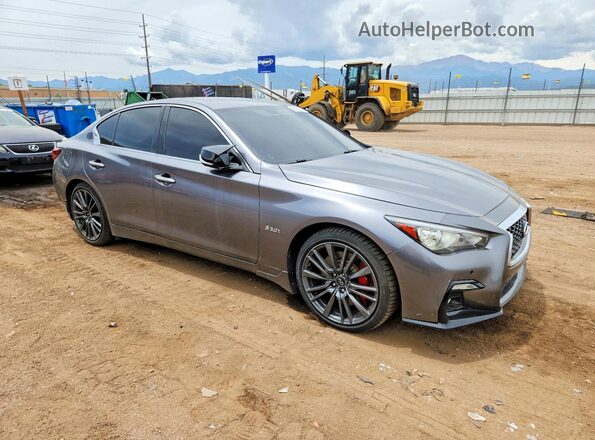 JN1FV7ARXJM700025 2018 INFINITI Q50 Gray Delantero derecho