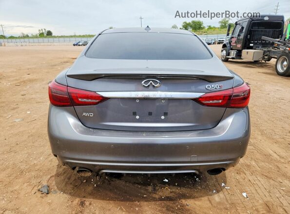 JN1FV7ARXJM700025 2018 INFINITI Q50 Gray Vista trasera