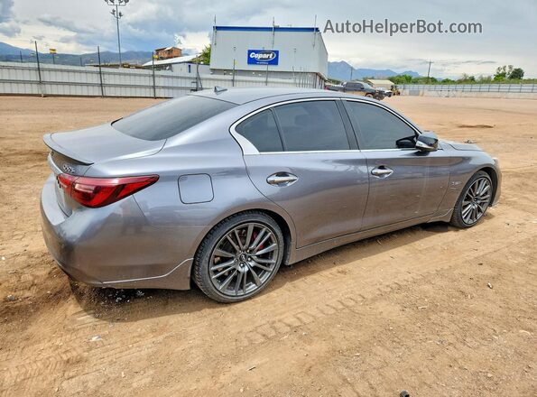 JN1FV7ARXJM700025 2018 INFINITI Q50 Gray Trasero derecho