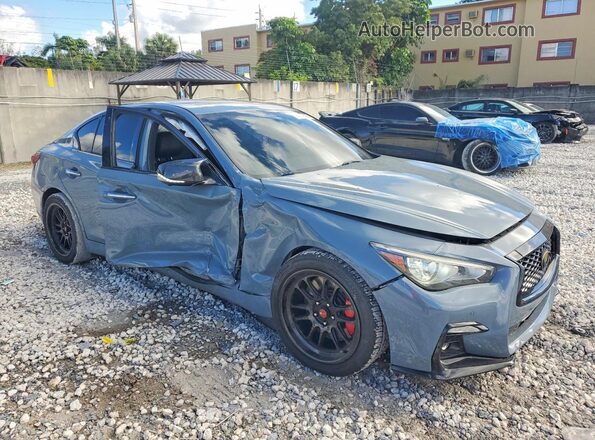 JN1FV7DP5NM370052 2022 INFINITI Q50 Blue Delantero derecho