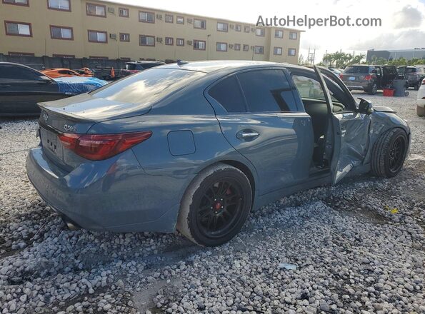 JN1FV7DP5NM370052 2022 INFINITI Q50 Blue Trasero derecho