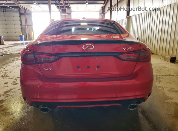 JN1FV7DR0PM590882 2023 INFINITI Q50 Red უკანა ხედი