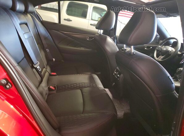 JN1FV7DR0PM590882 2023 INFINITI Q50 Red უკანა სავარძლების ხედი
