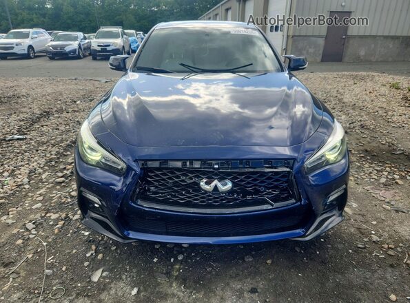 JN1FV7DR6MM880698 2021 INFINITI Q50 Blue Vista frontal