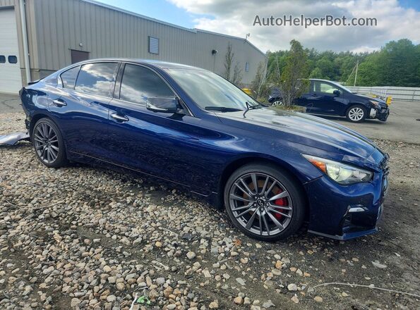 JN1FV7DR6MM880698 2021 INFINITI Q50 Blue Delantero derecho