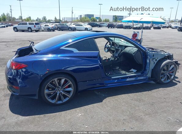 JN1FV7EK0JM530111 2018 INFINITI Q60 Blue Widok wnętrza z tyłu