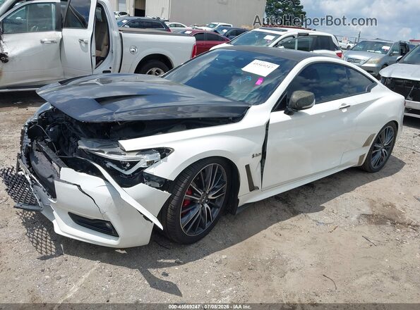 JN1FV7EK4HM610179 2017 INFINITI Q60 White Առջևի ձախ երեք քառորդ տեսարան